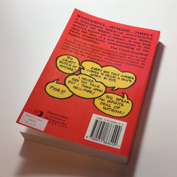 📚5 for $25📚Shakespeare’s Insults Educating Your Wit paperback 1991 - Picture 5 of 6